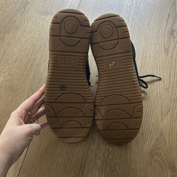 UGG Lakesider Heritage Mid Sneaker Bootie Women’s 9 Black Wool Blend Waterproof - Picture 13 of 16